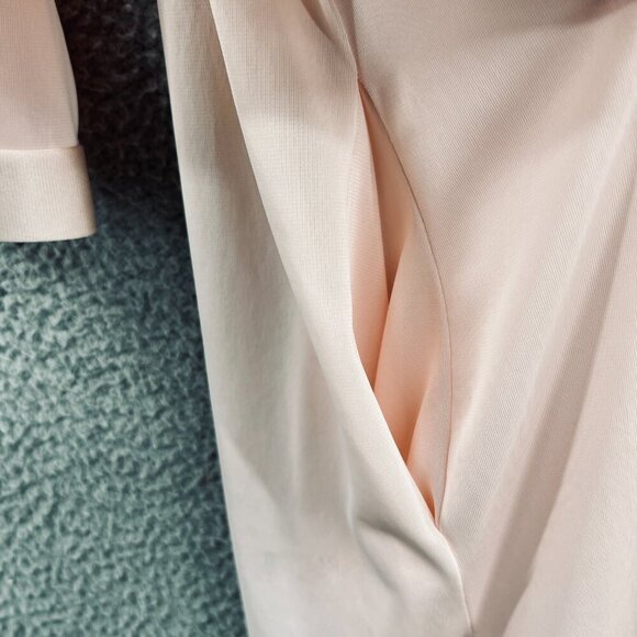 Vintage Vanity Fair Womens House Coat Large Pink Button Front Long Sleeve Pocket - Picture 4 of 9